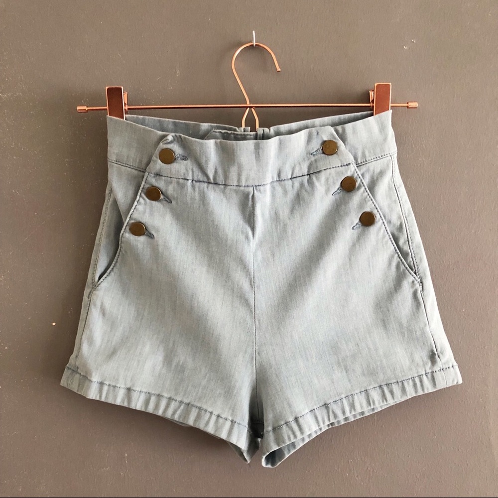 High-Waisted “Sailor” Shorts by Cooperative